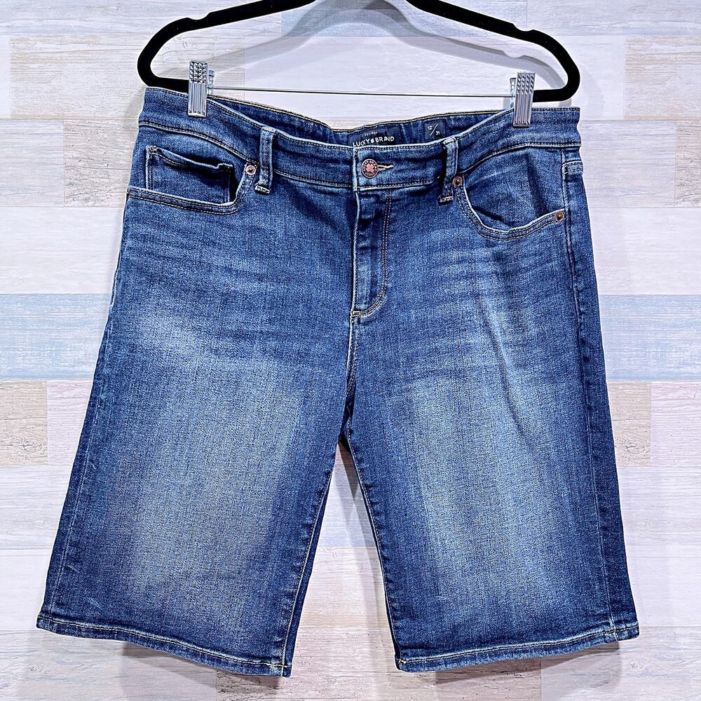 Lucky Brand Women's Indigo Denim Bermudas